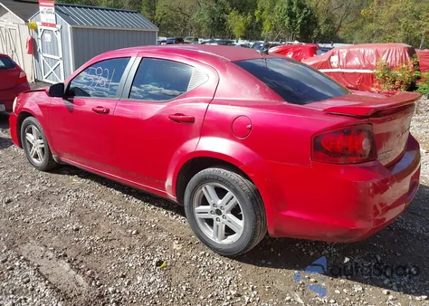 2012 Dodge Avenger Sxt из США, поврежденный, VIN 1C3CDZCB1CN260308